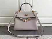 Hermes Kelly Mini leather White handbag for women - 3