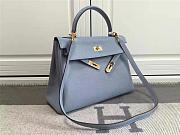 Hermes Kelly Mini leather Light Blue handbag for women - 5