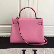 Hermes Kelly Mini leather Pink handbag for women - 5