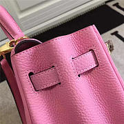 Hermes Kelly Mini leather Pink handbag for women - 6