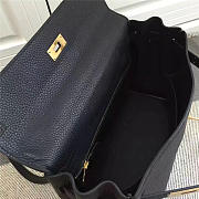 Hermes Kelly Mini leather Black handbag for women - 6