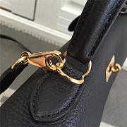 Hermes Kelly Mini leather Black handbag for women - 5