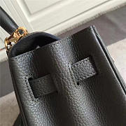 Hermes Kelly Mini leather Gray handbag for women - 5