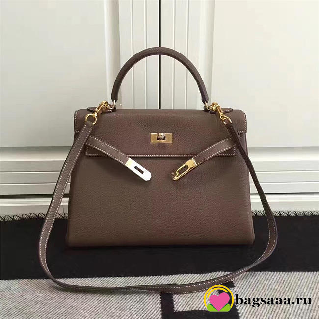 Hermes Kelly Mini leather handbag for women - 1