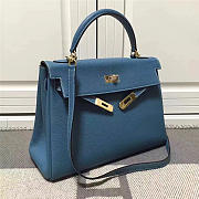 Hermes Kelly Mini Blue handbag for women - 2