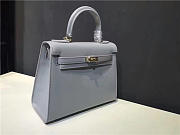 Hermes Kelly handbag in Light Blue - 6