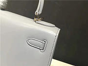 Hermes Kelly handbag in Light Blue - 5