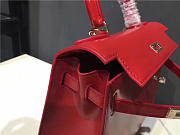 Hermes Kelly Leather handbag in Red - 6