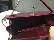 Hermes Kelly Leather handbag in Wine Red - 5