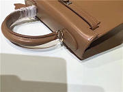 Hermes Kelly Leather Handbag Khaki - 3