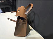 Hermes Kelly Leather Handbag Khaki - 4