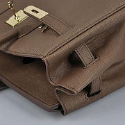 Hermes original togo leather birkin 30cm bag in Dark Coffee - 2