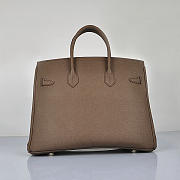 Hermes original togo leather birkin 30cm bag in Dark Coffee - 6