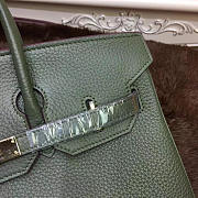 Hermes original togo leather birkin 30cm bag in Green - 2