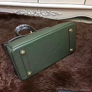 Hermes original togo leather birkin 30cm bag in Green - 4