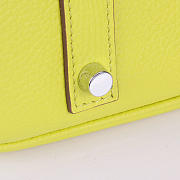 Hermes original togo leather birkin 30cm bag in Lemon Yellow - 4