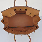 Hermes original togo leather birkin 30cm bag in Light Coffee - 3