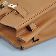 Hermes original togo leather birkin 30cm bag in Light Coffee - 4