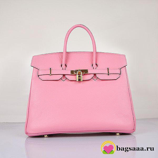 Hermes original togo leather birkin 30cm bag in Pink - 1