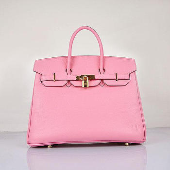 Hermes original togo leather birkin 30cm bag in Pink