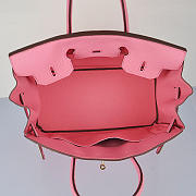 Hermes original togo leather birkin 30cm bag in Pink - 3