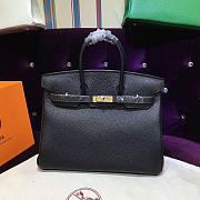 Hermes original togo leather birkin 30cm bag in Black - 1