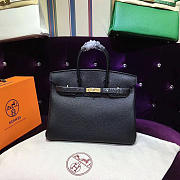 Hermes original togo leather birkin 30cm bag in Black - 3