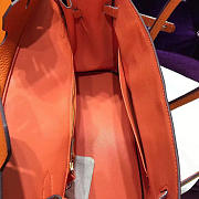 Hermes original togo leather birkin 30cm bag in Orange - 3