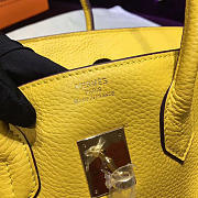 Hermes original togo leather birkin 30cm bag in Yellow - 2
