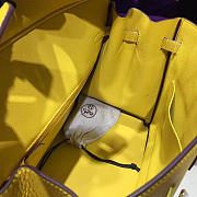 Hermes original togo leather birkin 30cm bag in Yellow - 3