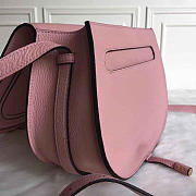 Chloe original calfskin crossbody saddle bag in Pink - 4