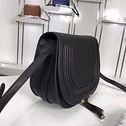 Chloe original calfskin crossbody saddle bag in Black - 5