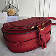 Chloe original calfskin crossbody saddle bag in Red - 3