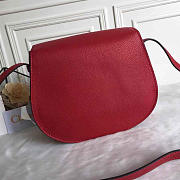 Chloe original calfskin crossbody saddle bag in Red - 2