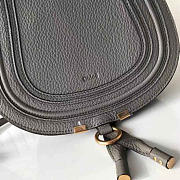 Chloe original calfskin crossbody saddle bag in Gray - 5