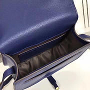 Chloe original calfskin crossbody saddle bag in Dark Blue - 4