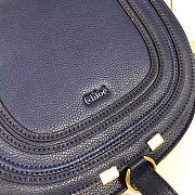 Chloe original calfskin crossbody saddle bag in Dark Blue - 2