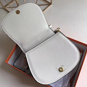 Chloe Medium Nile Bracelet Leather Crossbody Bag in White - 5