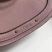 Chloe Medium Nile Bracelet Leather Crossbody Bag in Pink - 3
