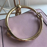 Chloe Medium Nile Bracelet Leather Crossbody Bag in Pink - 2