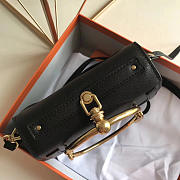 Chloe Medium Nile Bracelet Leather Crossbody Bag in Black - 4