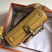 Chloe Medium Nile Bracelet Leather Crossbody Bag in Yellow - 3