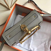 Chloe Medium Nile Bracelet Leather Crossbody Bag in Gray - 6