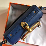 Chloe Medium Nile Bracelet Leather Crossbody Bag in Dark Blue - 6
