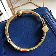 Chloe Medium Nile Bracelet Leather Crossbody Bag in Dark Blue - 5