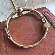 Chloe Medium Nile Bracelet Leather Crossbody Bag in Brown - 4