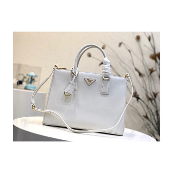 Prada Galleria Saffiano Leather Bag in White