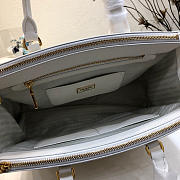 Prada Galleria Saffiano Leather Bag in White - 5