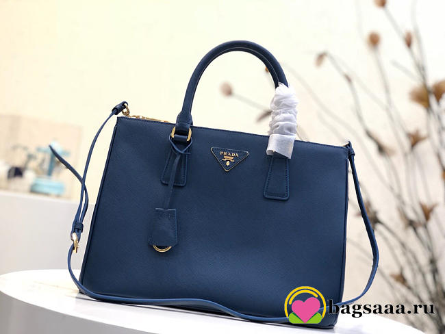 Prada Galleria Saffiano Leather Bag in Blue - 1