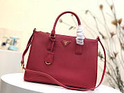 Prada Galleria Saffiano Leather Bag in Red - 1